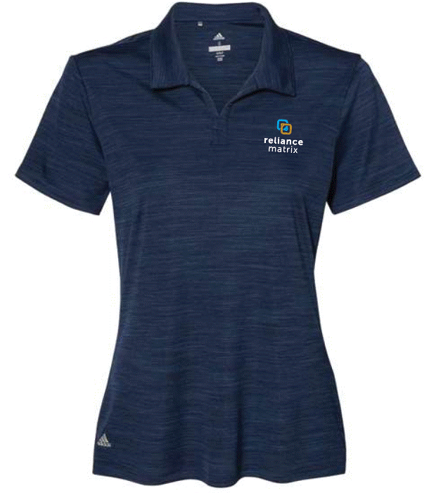 Adidas Womens Melange Polo - Navy -A403